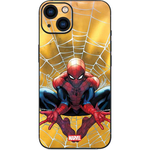 Marvel Spiderman Web Shooting iPhone 14 Plus Skin